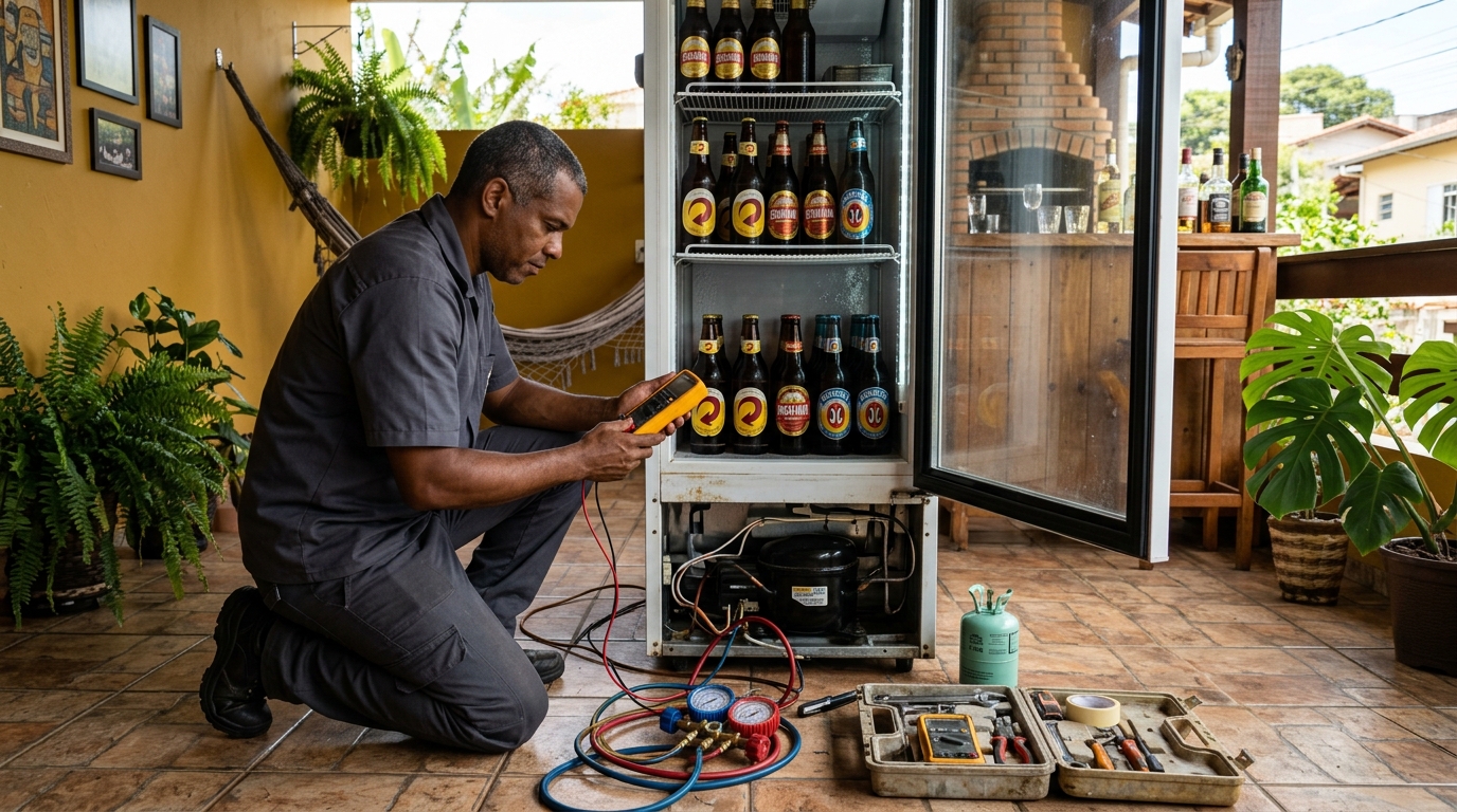 Conserto de placa eletrônica de cervejeira em Teresina‑PI